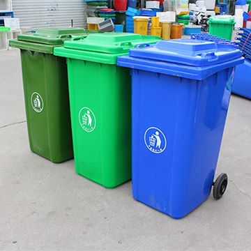 批发 塑料环卫垃圾桶 南京120L户外垃圾桶 苏州市政环卫垃圾桶