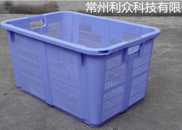 厂批江浙沪 670塑料箩加厚水果箩 塑料周转箩 蓝色收纳食品